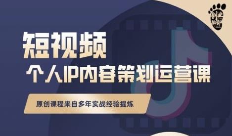 抖音短视频个人ip内容策划实操课，真正做到普通人也能实行落地-云创网-综合网创资源