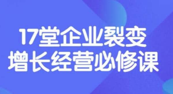 《盈利增长17堂必修课》企业裂变增长的经营智慧，带你了解增长的本质-云创网-综合网创资源