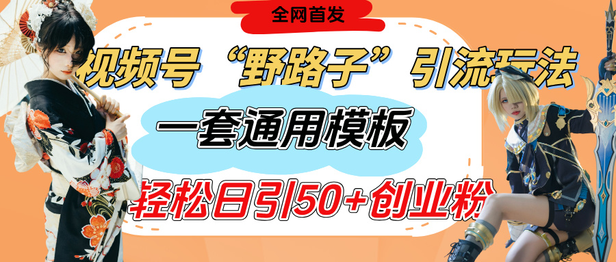 视频号“野路子”玩法，评论区疯狂截流，一套模板单日单号引流50+创业粉-云创网-综合网创资源